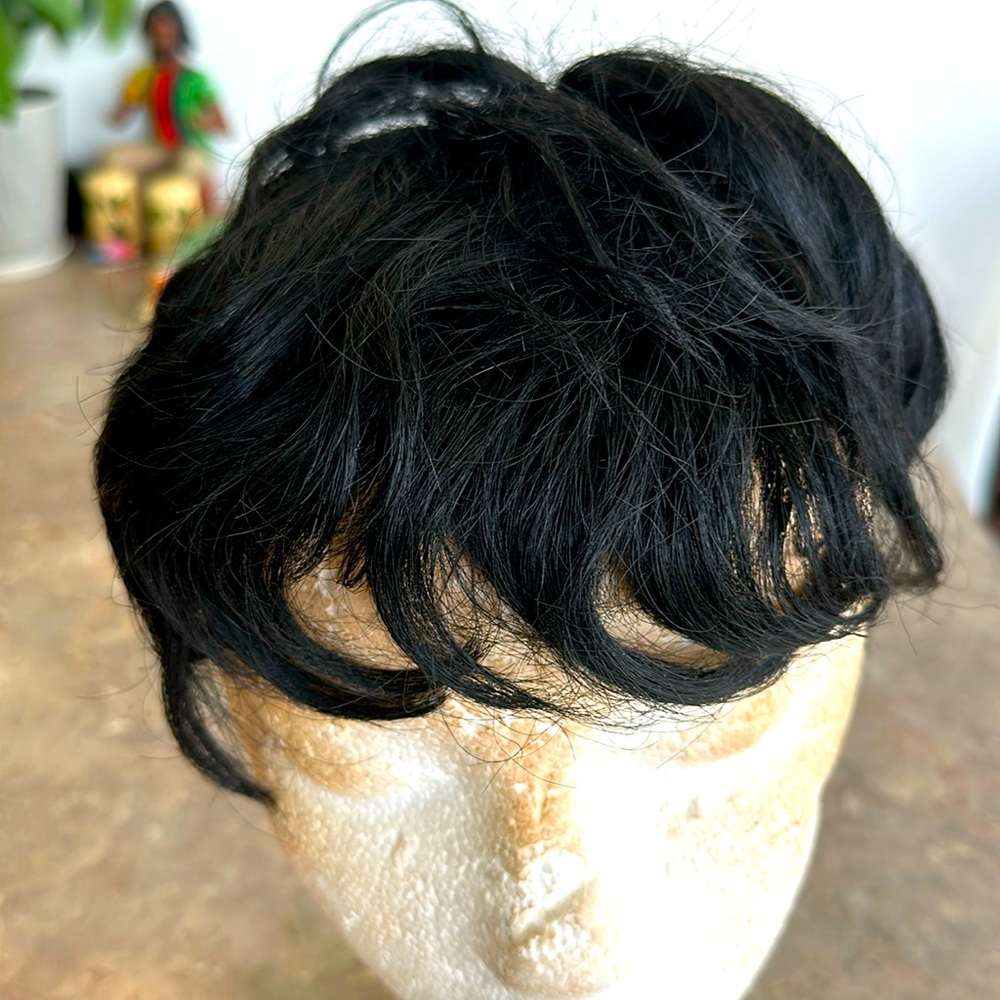 hair topper for both men and women two colours black and brown $70 each human